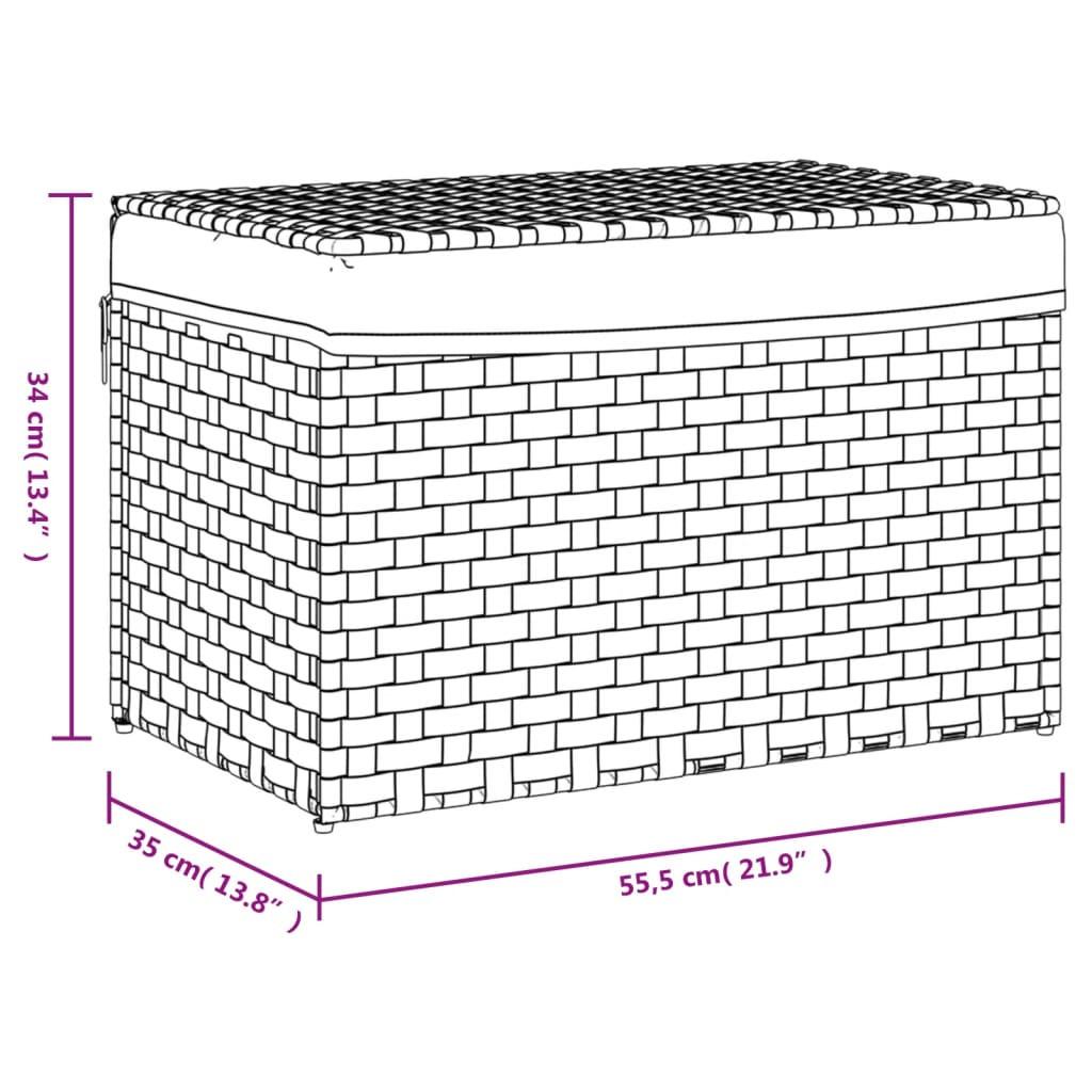 VidaXL Panier à linge rotin synthétique  