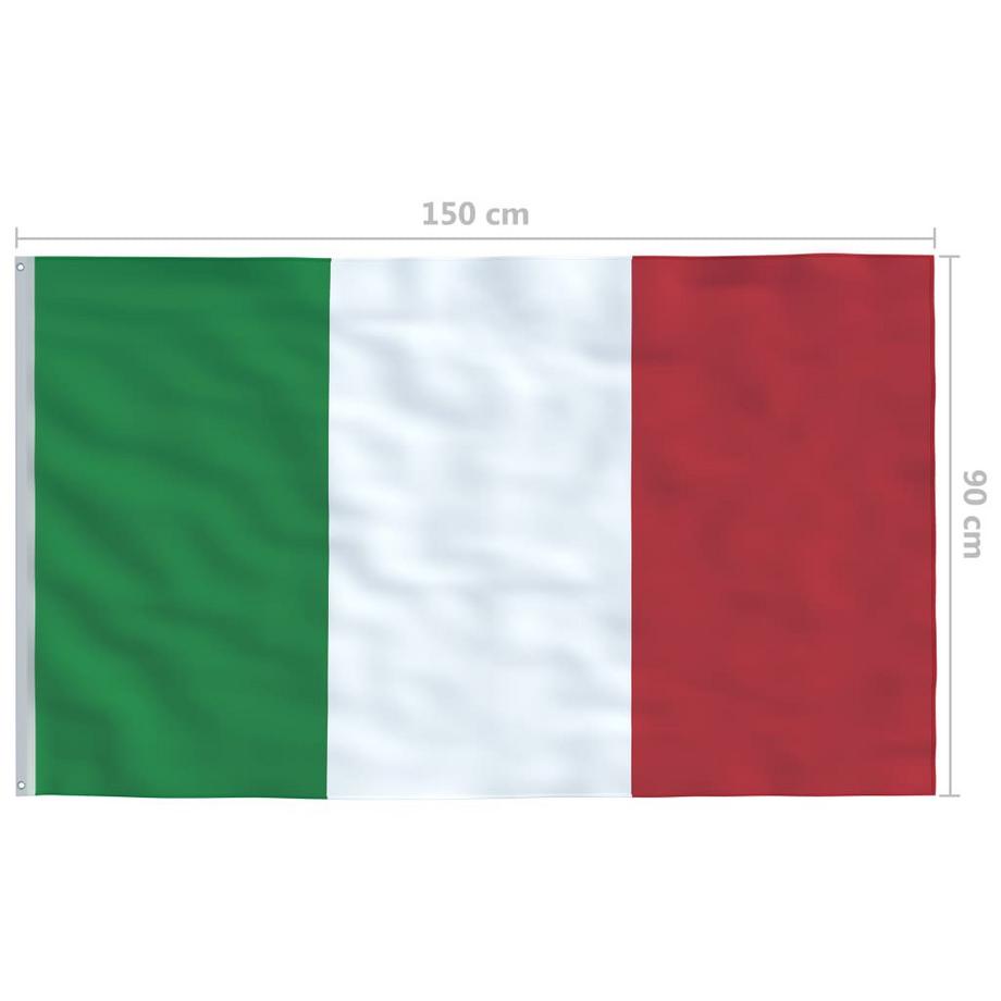 VidaXL Drapeau italie  