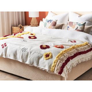 Beliani AMROHA Coperta Cotone Boho  