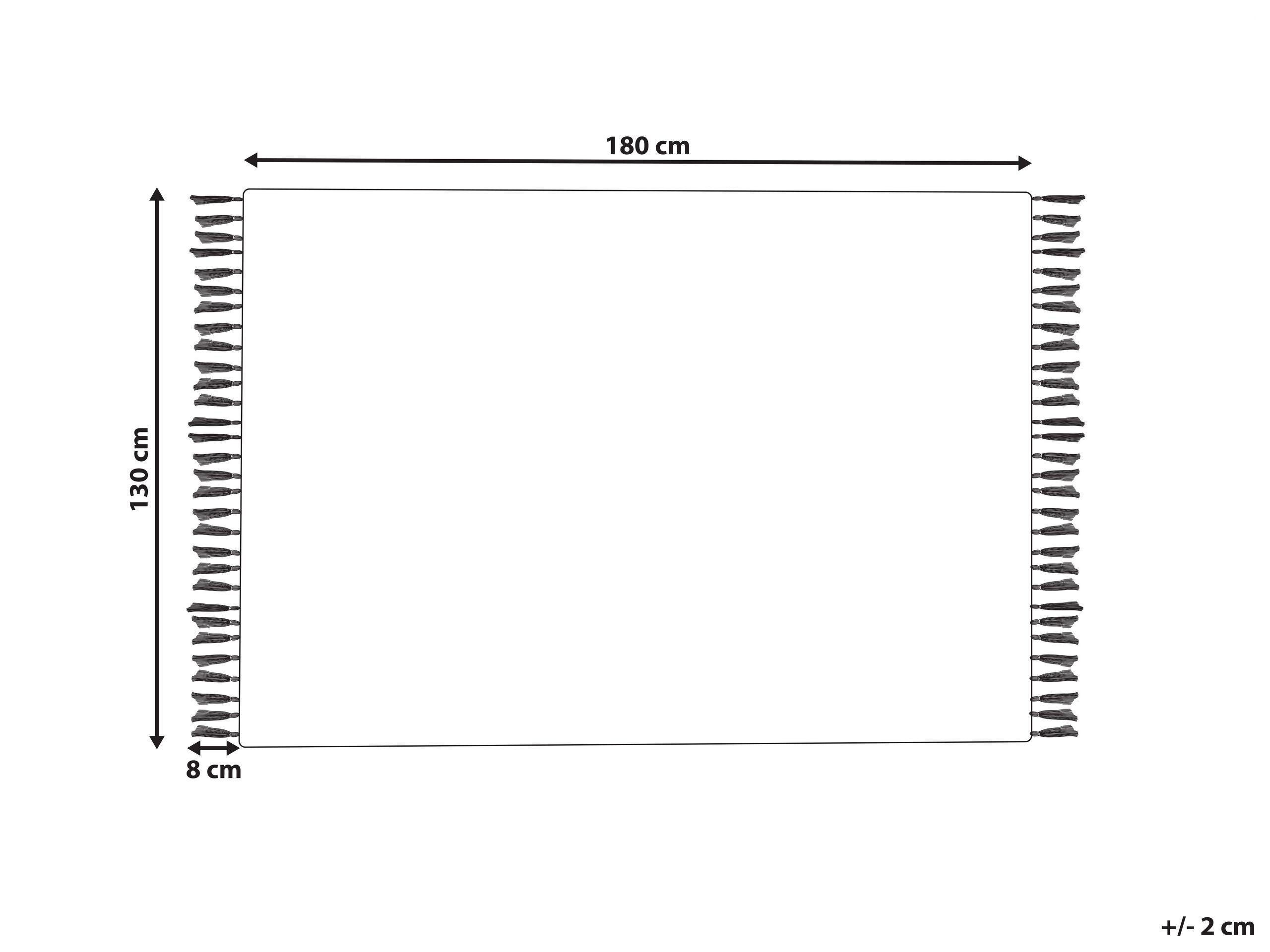 Beliani AMROHA Coperta Cotone Boho  