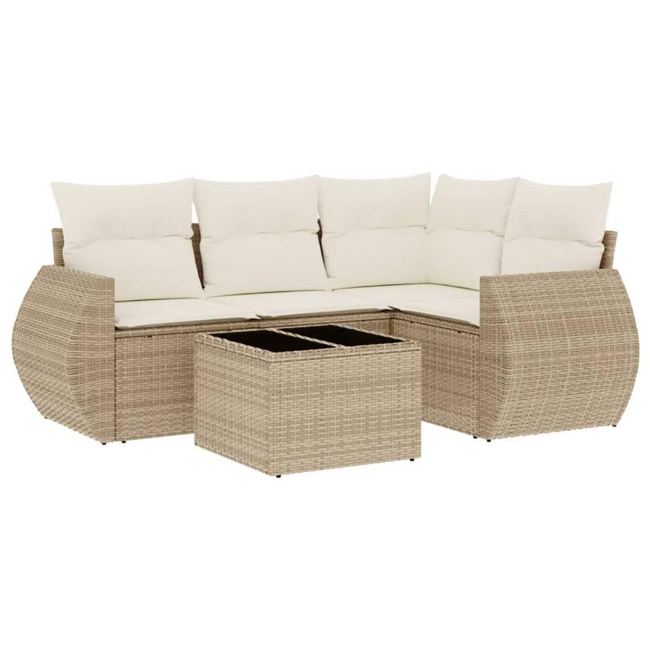 set divano da giardino Polirattan