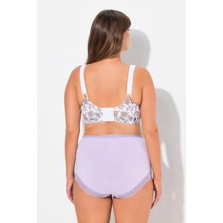 Ulla Popken  Soutien-gorge de maintien sans armatures, imprimé à fleurs - bonnet C-H 