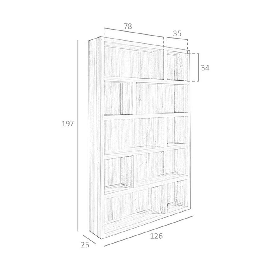ANGEL CERDA Etagère en bois de noyer  