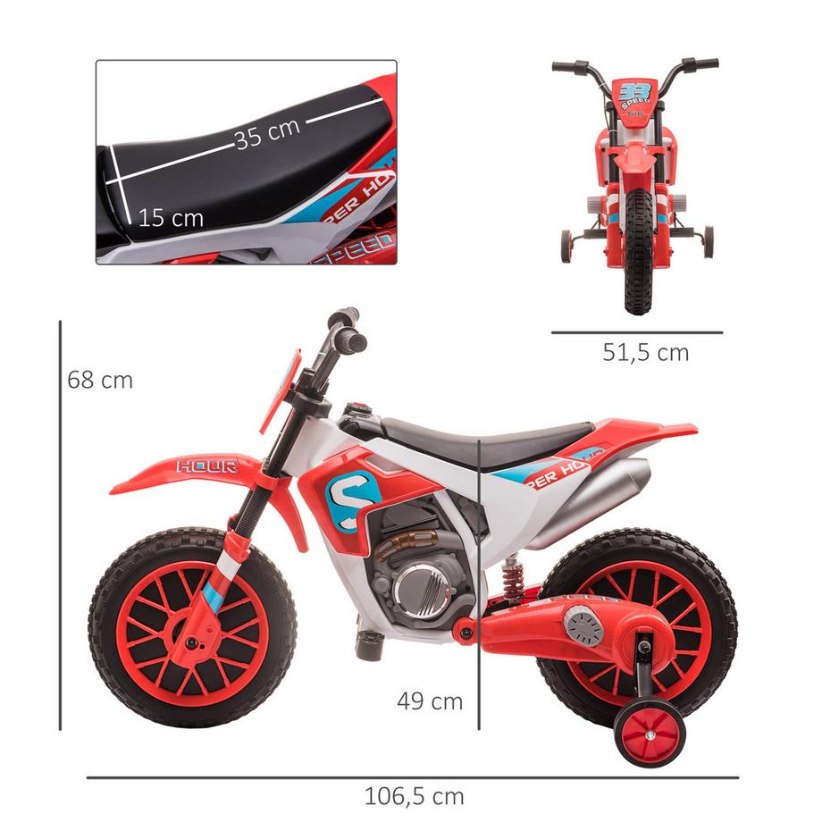 HOMCOM  Elektro Kindermotorrad 