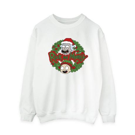 Rick And Morty Rick and Morty Weihnachtskranz Sweatshirt  