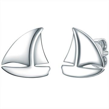 Femme Puces d'oreilles en argent Voilier