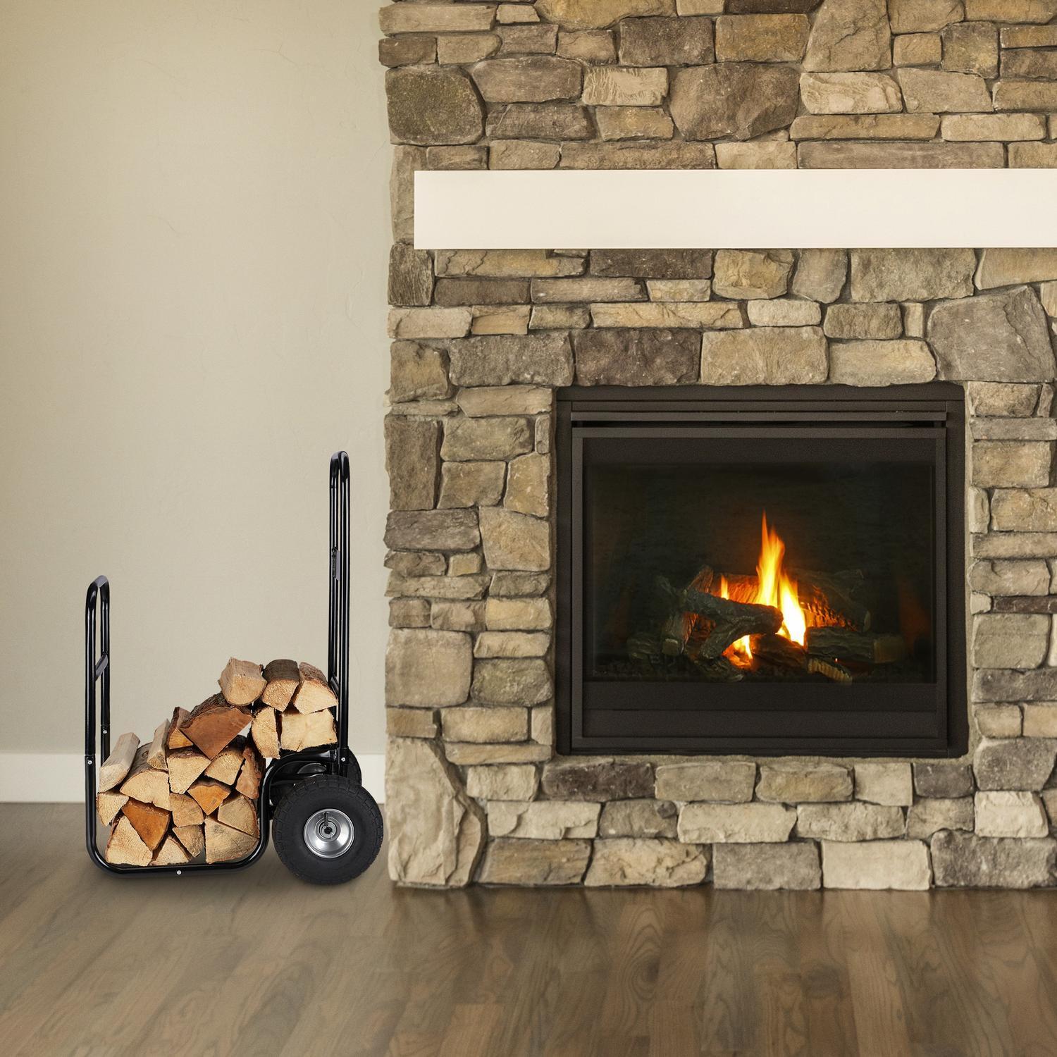 Northio Carretto di legno con ruote  