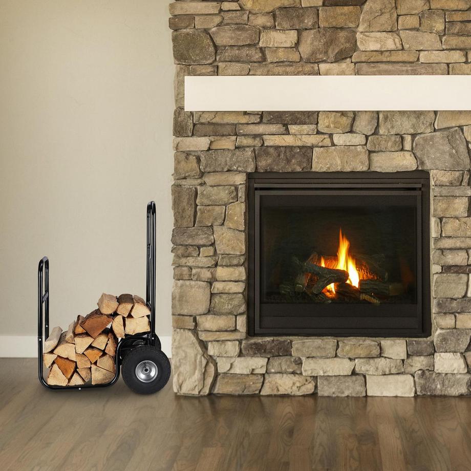 Northio Carretto di legno con ruote  