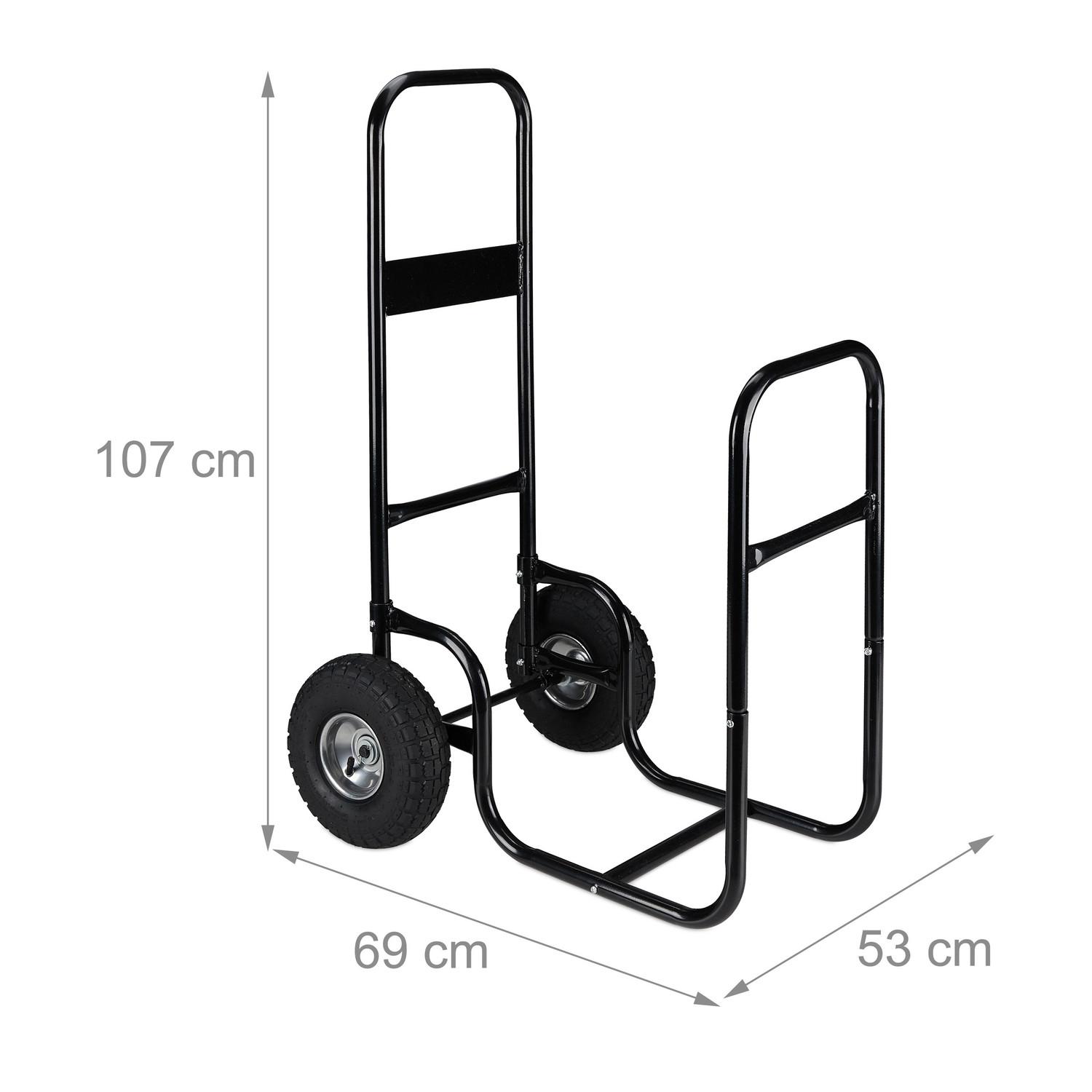 Northio Carretto di legno con ruote  