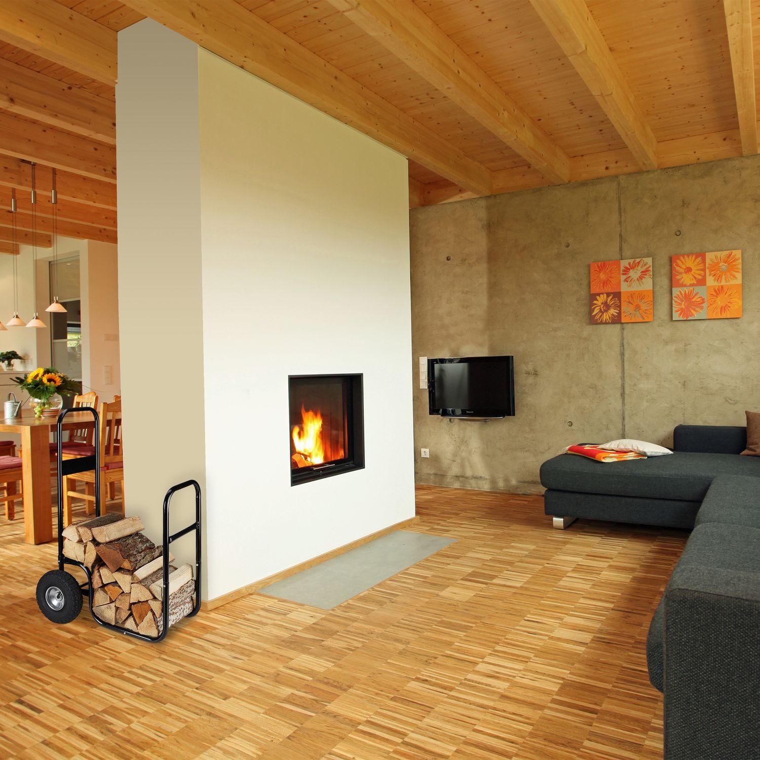 Northio Carretto di legno con ruote  