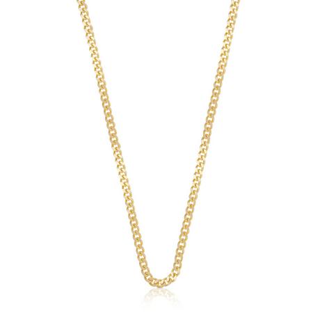 MUAU Schmuck  Collier Panzer Gelbgold 750, 3.5mm, 50cm 