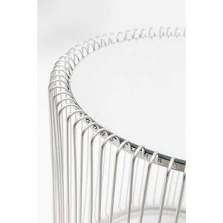 KARE Design Table d'appoint Wire Silver Ø44cm (lot de 2)  