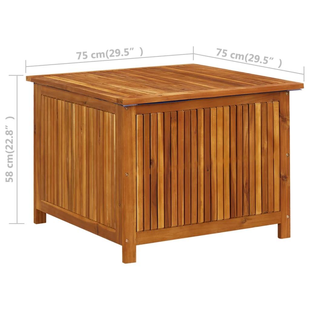 VidaXL Boîte de rangement bois d'acacia  