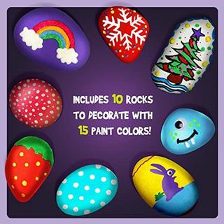 Activity-board  Nachtleuchtende Steine Malen Kinder Set Steine Bastelsets Malset für Kinder Bastelset 