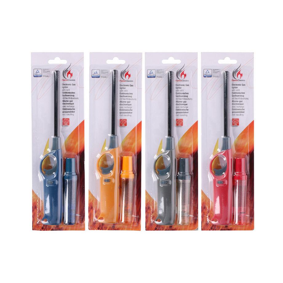 Flame Classics  Allume-gaz 27cm avec recharge 18ml 4ass 