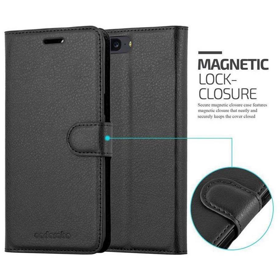 Cadorabo  Housse compatible avec OnePlus 5 - Coque de protection avec fermeture magnétique, fonction de support et compartiment pour carte 