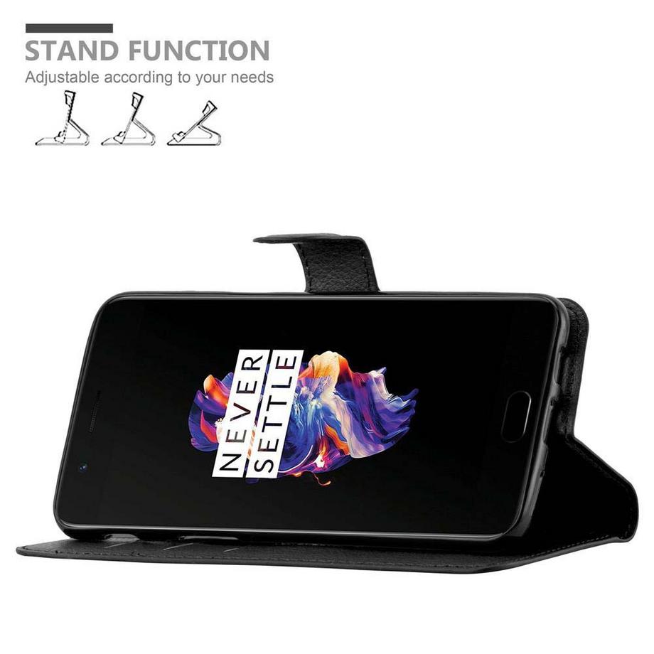 Cadorabo  Hülle für OnePlus 5 Standfunktion, Kartenfach 