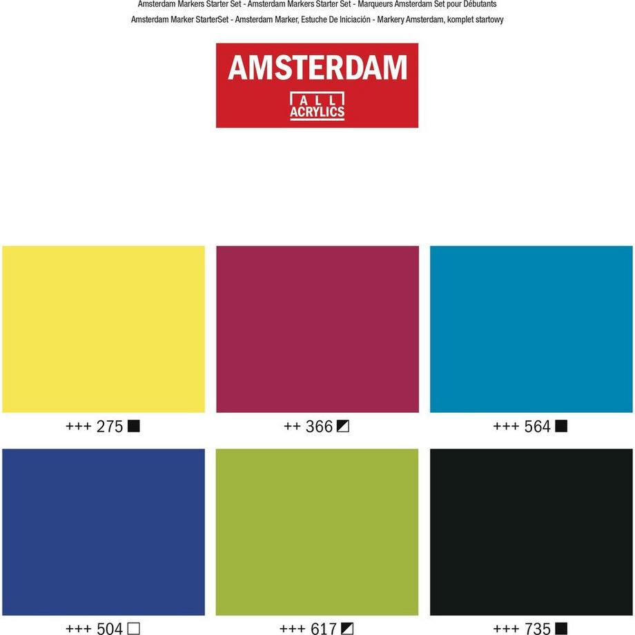 Amsterdam Talens 17519002 evidenziatore 6 pz Multicolore  