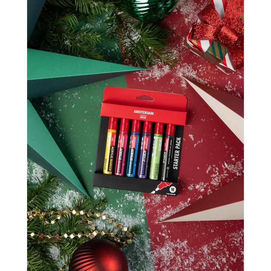 Amsterdam Marker Basicset (Sortiert, 6 Farben, 4 mm)  