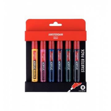 Marker Basicset (Sortiert, 6 Farben, 4 mm)