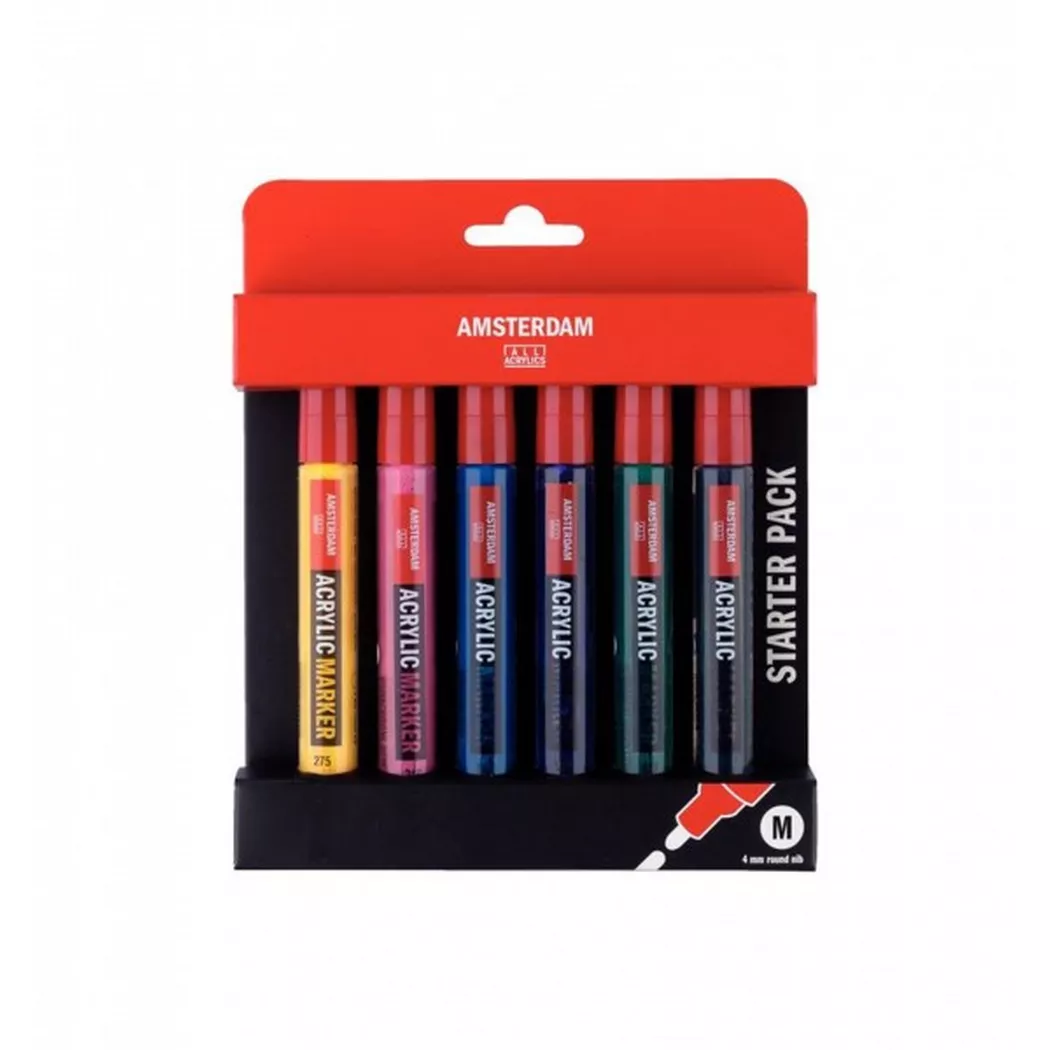 Amsterdam Acrylmarker Set | 6 × 4 mm