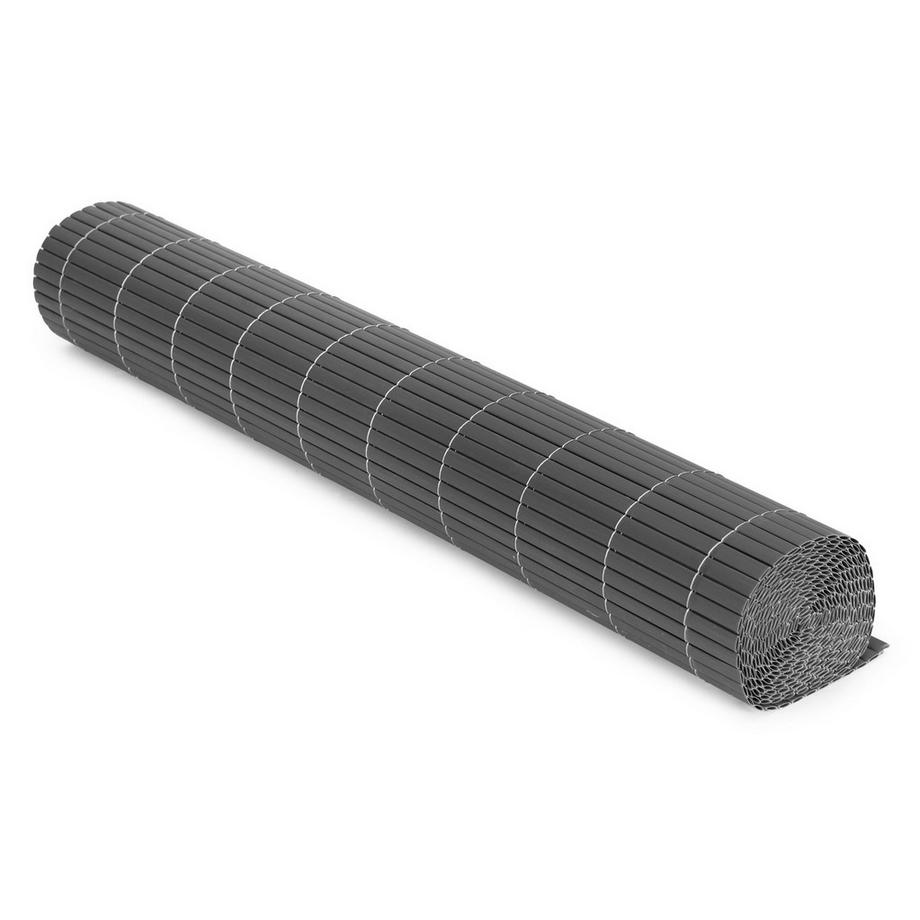 Northio Stuoia di bambù bifacciale per balcone, terrazza, recinzione antracite MultiGarden  