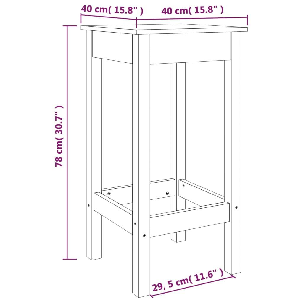 VidaXL Chaise de bar bois  