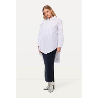 Ulla Popken  Longbluse, A-Linie, Hemdkragen, Langarm 