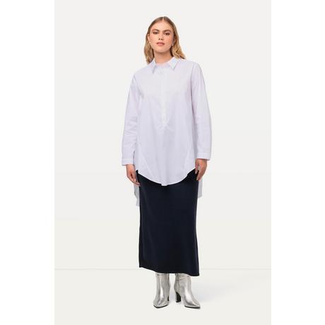 Ulla Popken  Longbluse, A-Linie, Hemdkragen, Langarm 