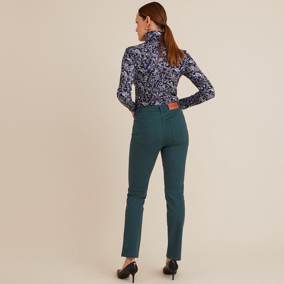 La Redoute Collections Pantalon Droit Cinq Poches Coton Stretch  