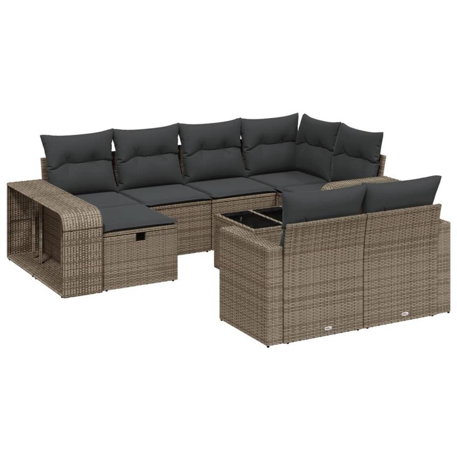 set divano da giardino Polirattan