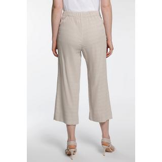 Ulla Popken  Pantalon Sophie 7/8, rayures seersucker, jambe droite 