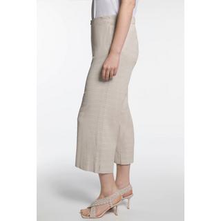 Ulla Popken  Pantalon Sophie 7/8, rayures seersucker, jambe droite 