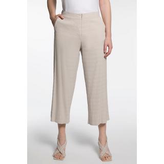 Ulla Popken  Pantalon Sophie 7/8, rayures seersucker, jambe droite 