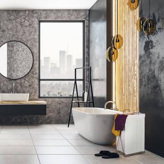 Northix Wäschekorb aus Bambus  