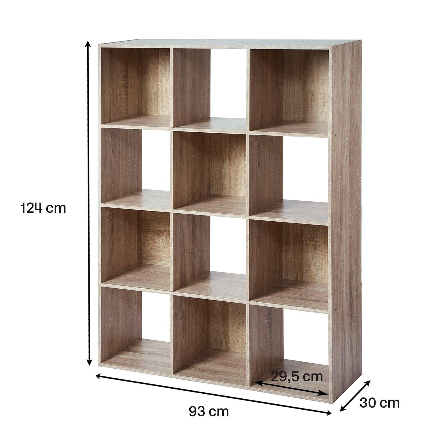 Calicosy Etagère de Rangement 12 Cases  L93 cm - COMPO  