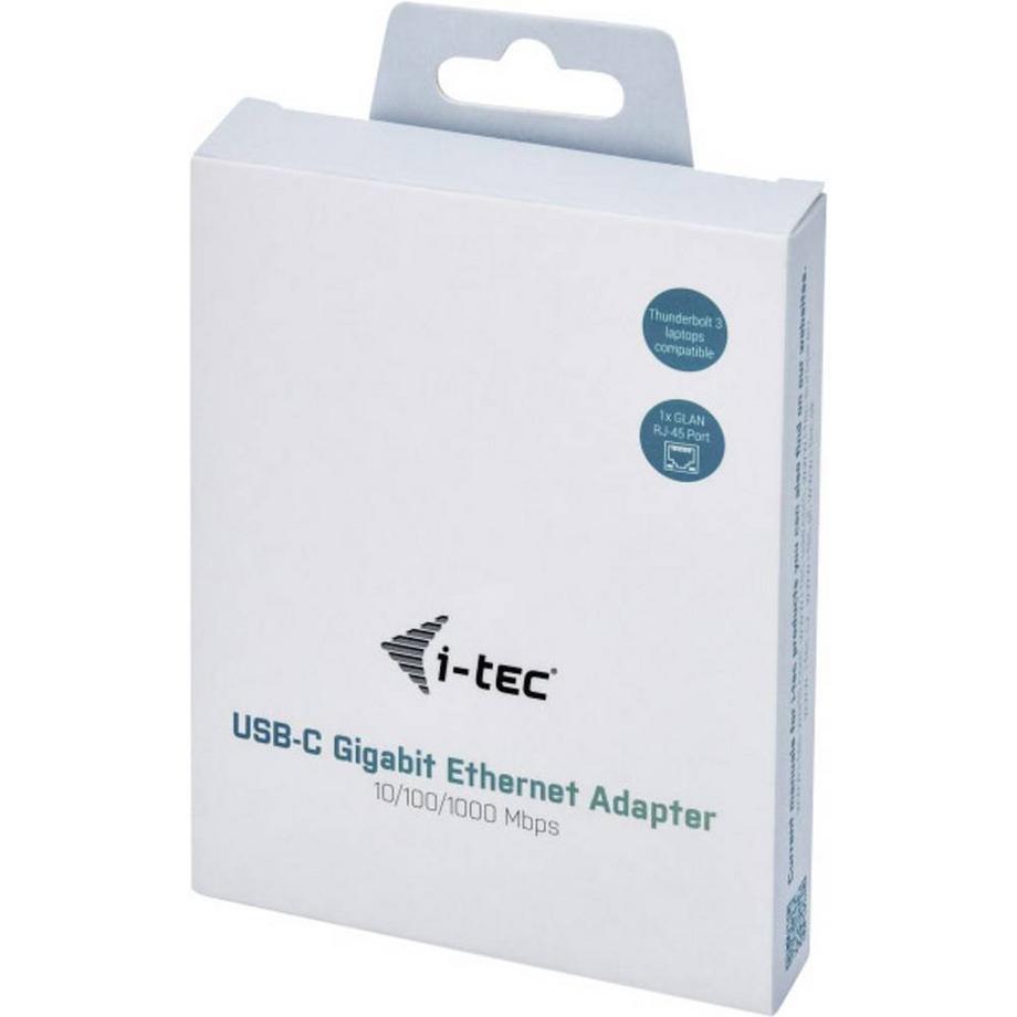i-tec  USB-C Metal Gigabit Ethernet Adapter, 1x USB-C auf RJ-45, 101001000 Mbps 