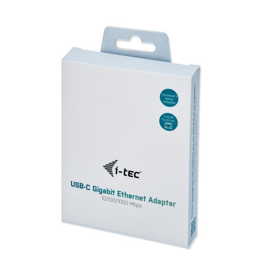 i-tec  USB-C Metal Gigabit Ethernet Adapter, 1x USB-C auf RJ-45, 101001000 Mbps 