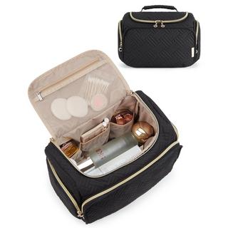 Only-bags.store Trousse de toilette de voyage, grand sac de voyage ouvert pour articles de toilette, maquillage, sac cosmétique avec poignée Trousse de toilette de voyage, grand sac de voyage ouvert pour articles de toilette, maquillage, sac cosmétique avec poignée 