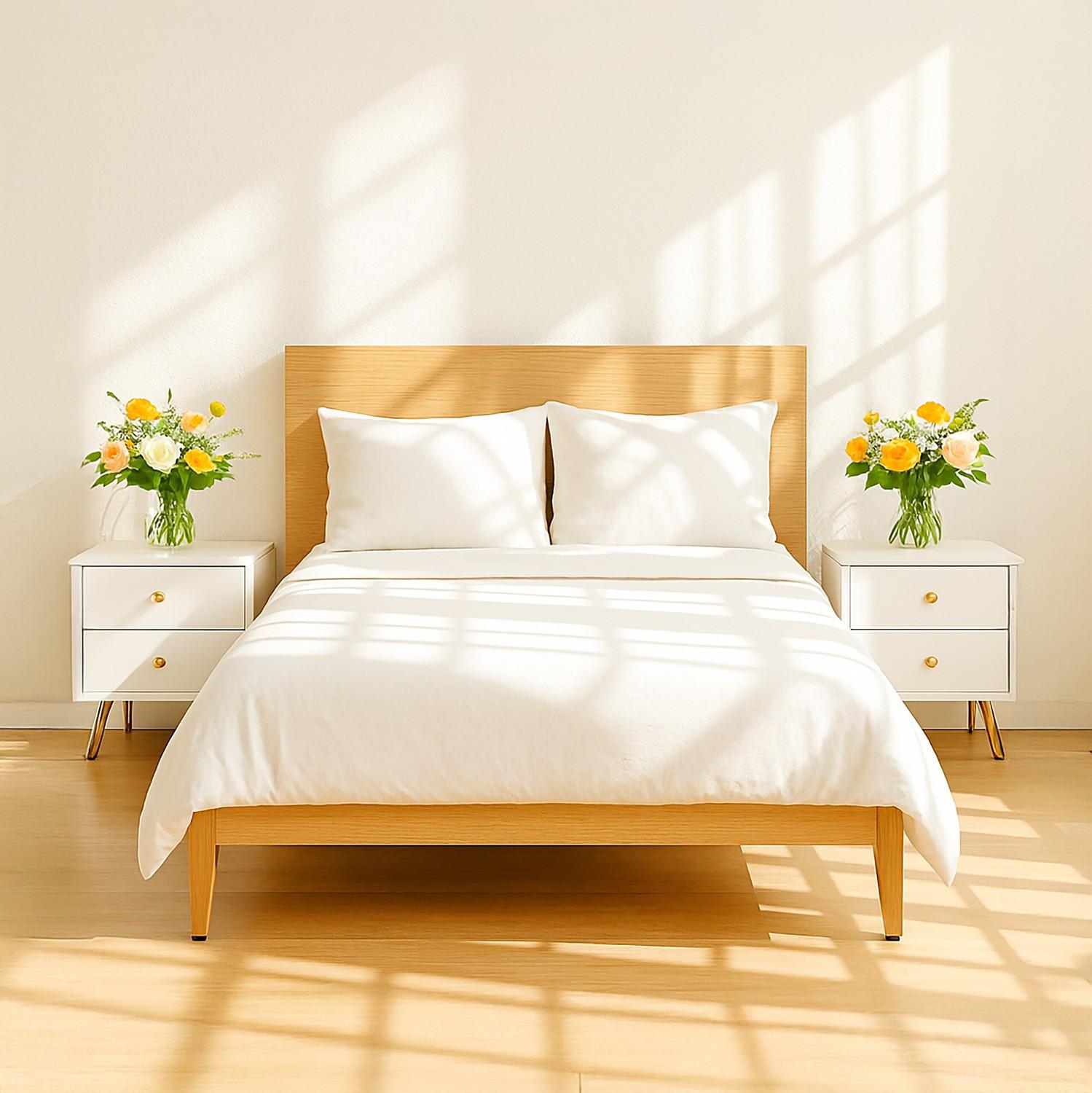 Northix Nachttisch, 2 Schubladen  