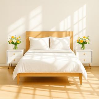 Northix Nachttisch, 2 Schubladen  