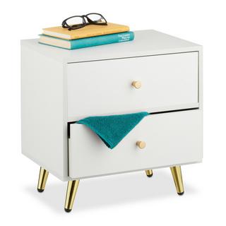 Northix Nachttisch, 2 Schubladen  
