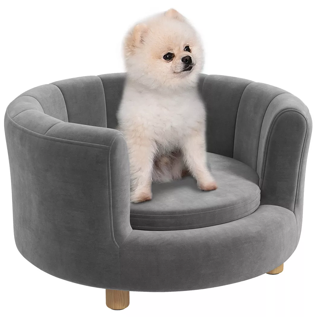 PawHut - Canapé pour chien, One Size, Gris