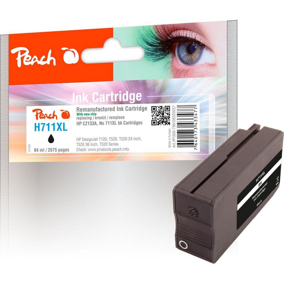 Peach  Tinte Nr. 711XL (CZ133A) Black 