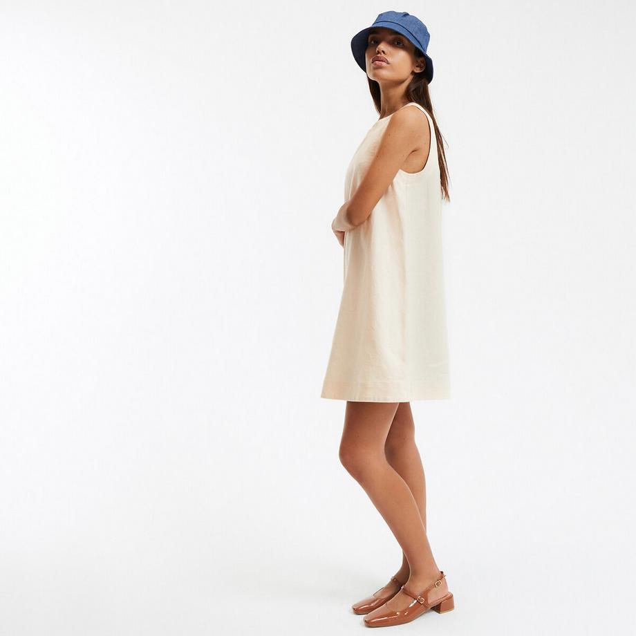 La Redoute Collections Ärmelloses Ausgestelltes Kurzes Kleid  