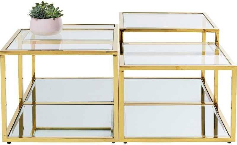 Image of Couchtisch Orion Gold 4er-Set Couchtisch Orion Gold 4er-Set