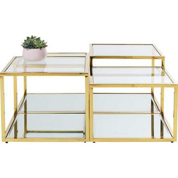 Table basse Orion Gold lot de 4