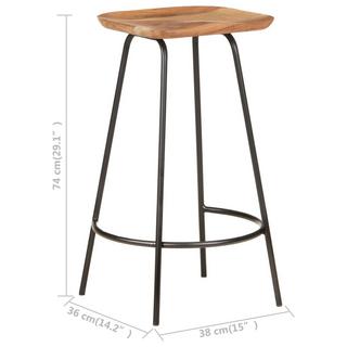 VidaXL Tabouret de bar bois  