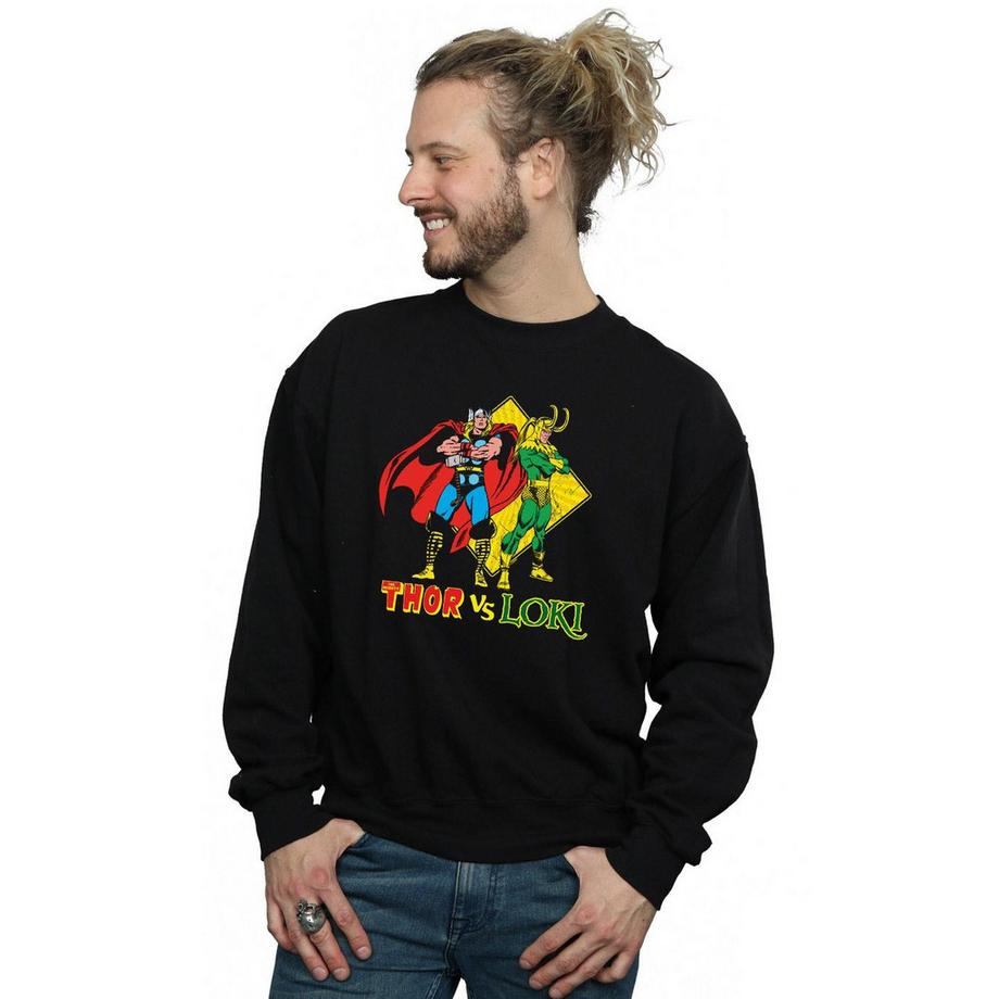 MARVEL Thor vs Loki Sweatshirt à Imprimé Graphique  