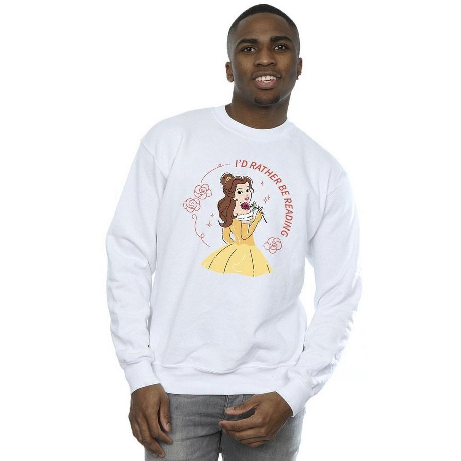 Disney Beauty And The Beast I'd Rather Be Reading Sweatshirt  